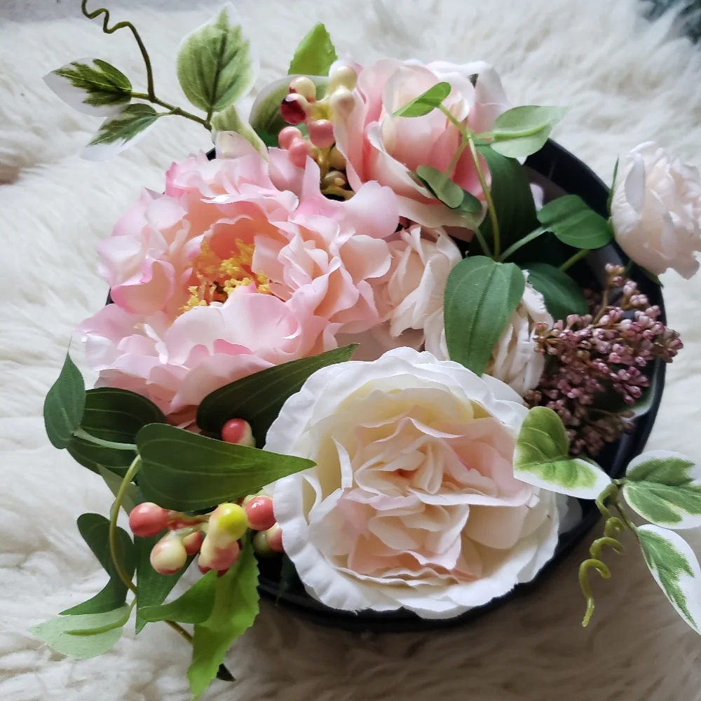 NWT Pier 1 Springtime Faux Floral Box Home Decor